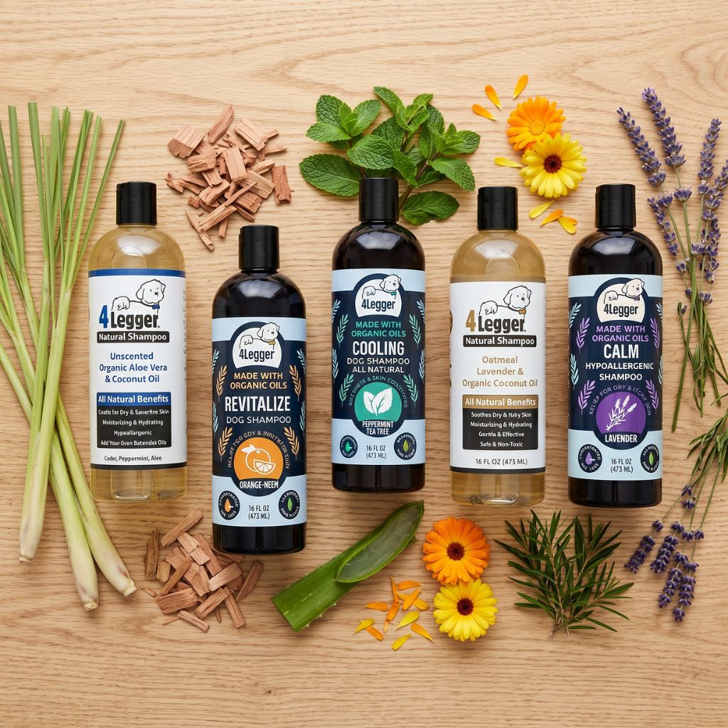 Award-Winning Natural USDA Organic Dog Shampoo | 4-Legger