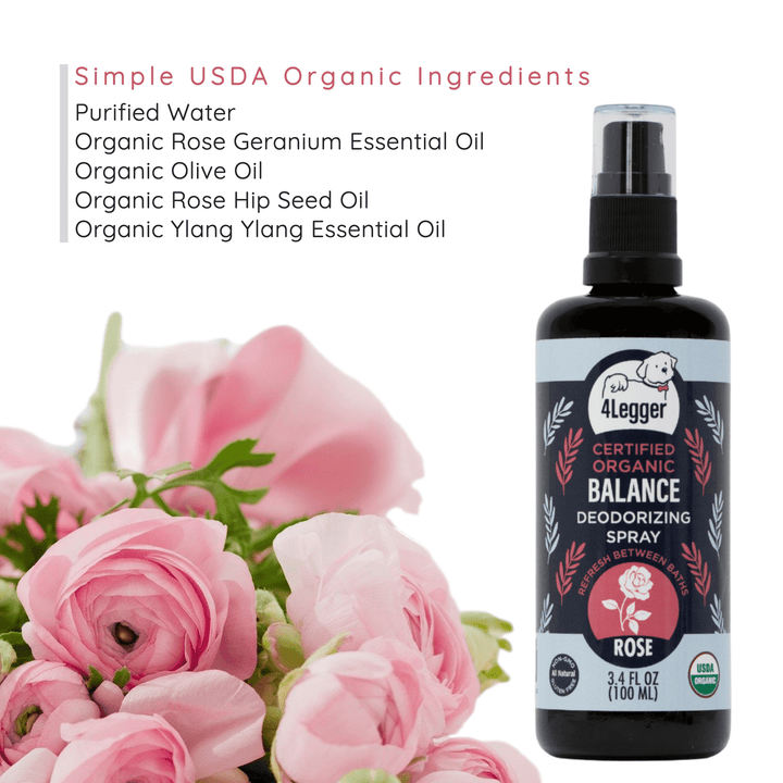 organic dog deodorizing spray in between baths