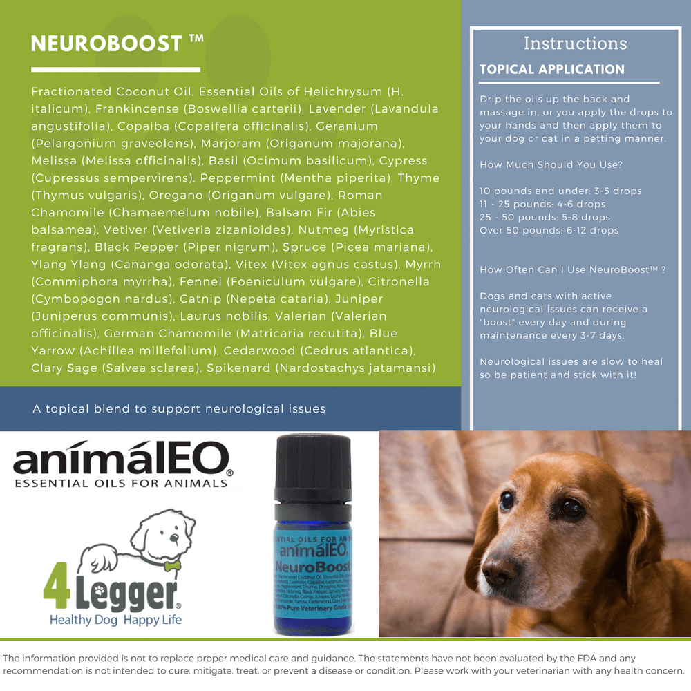 animalEO Essential Oil Blends by animalEO 5 mL NeuroBoost™ RTU to Support Neurologic Health and Healing by animalEO®