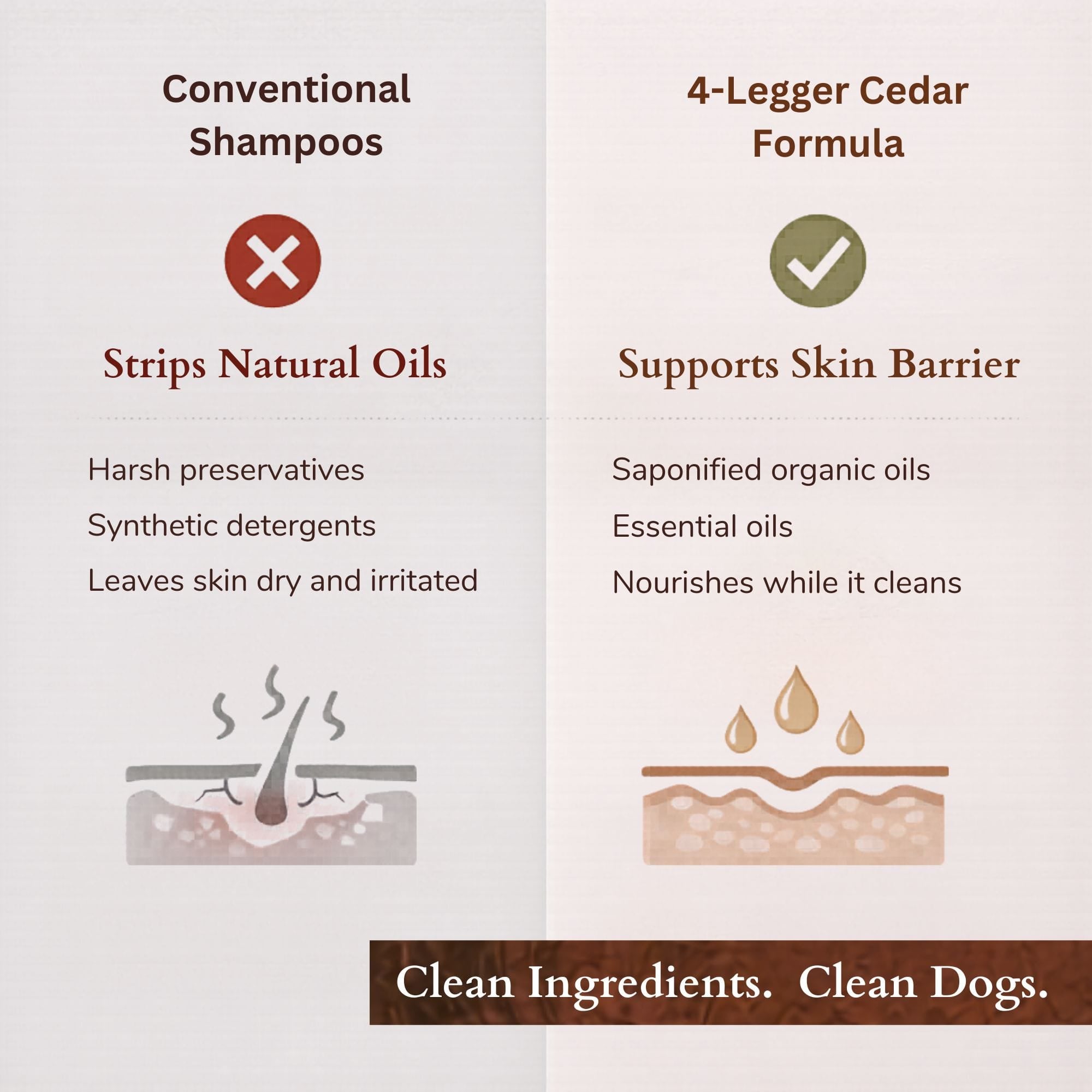 4-Legger Organic Cedar Flea Shampoo | Natural Pest Protection