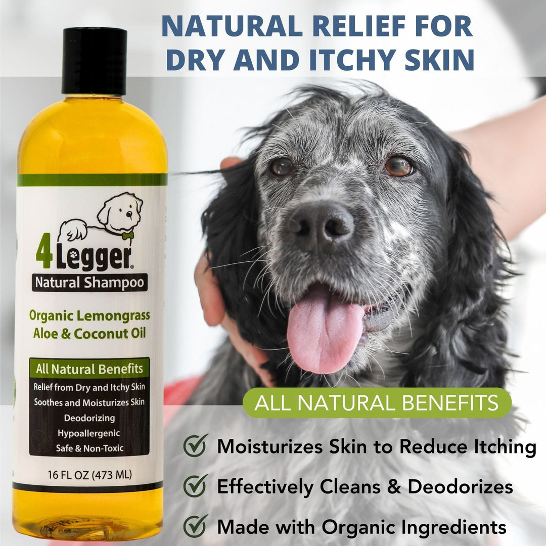 Hypoallergenic dog shampoo | organic dog shampoo | lemongrass dog shampoo