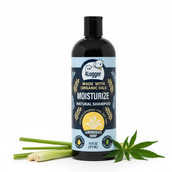 4-Legger Organic Hemp Dog Shampoo with Lemongrass | Dry Itchy Skin