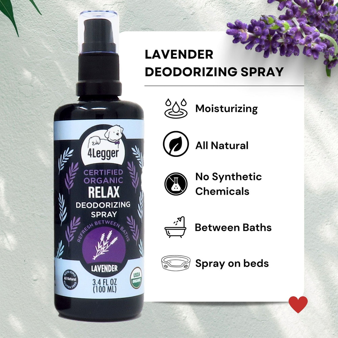 4-Legger Lavender Bundle Pack: Organic Dog Grooming Essentials for a Naturally Healthy Canine!