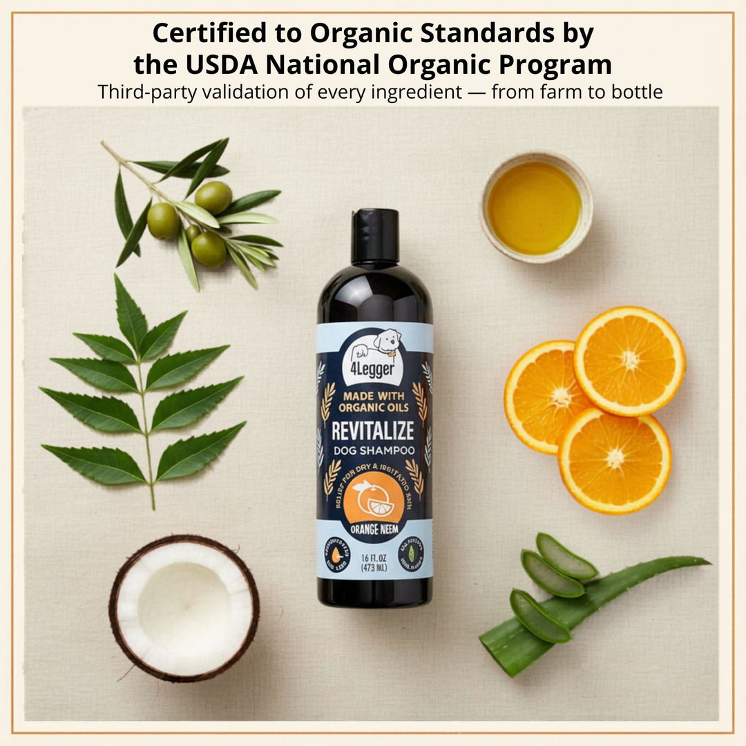 4-Legger REVITALIZE certified to organic standards by the USDA National Organic Program