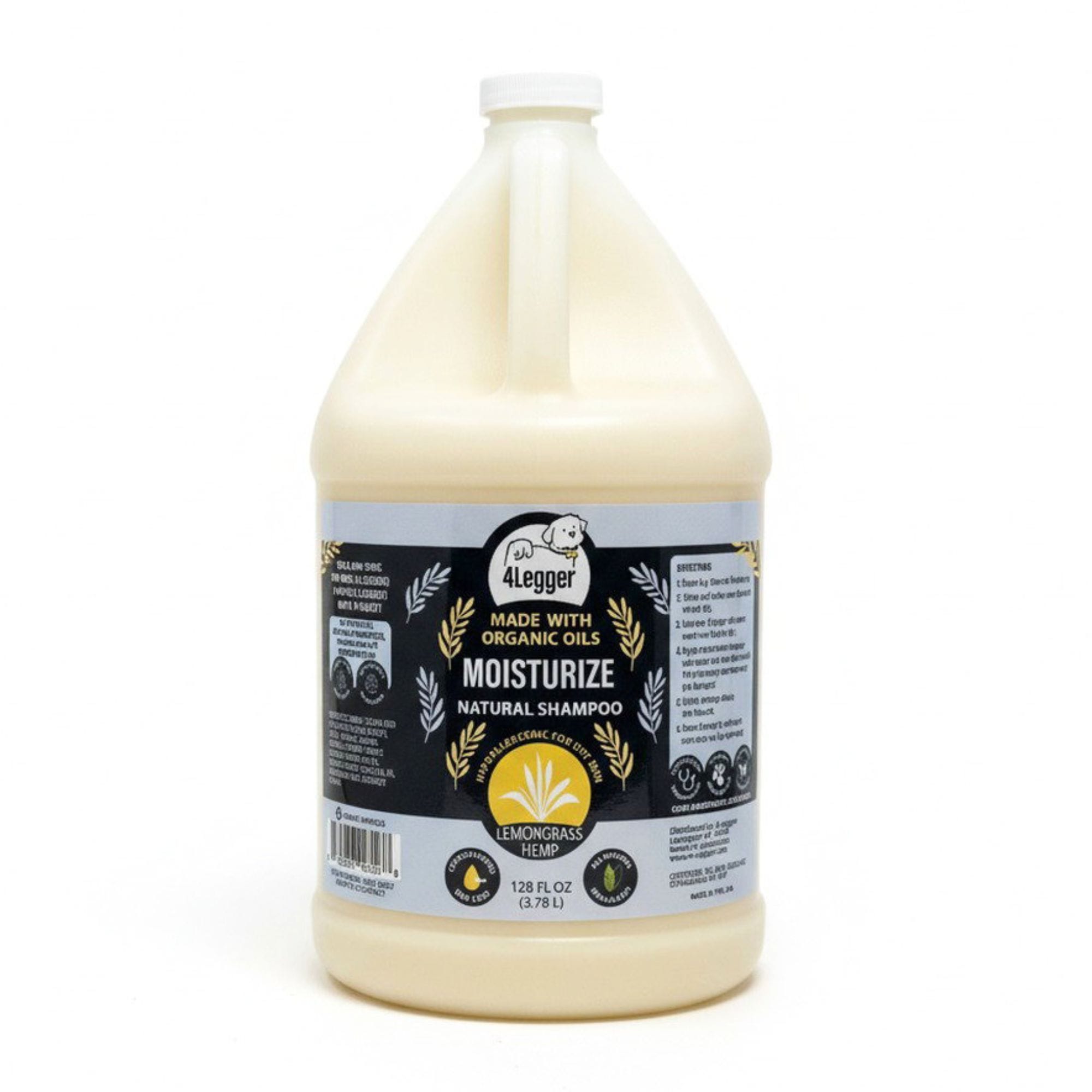 4-Legger Organic Hemp Dog Shampoo with Lemongrass | Dry Itchy Skin