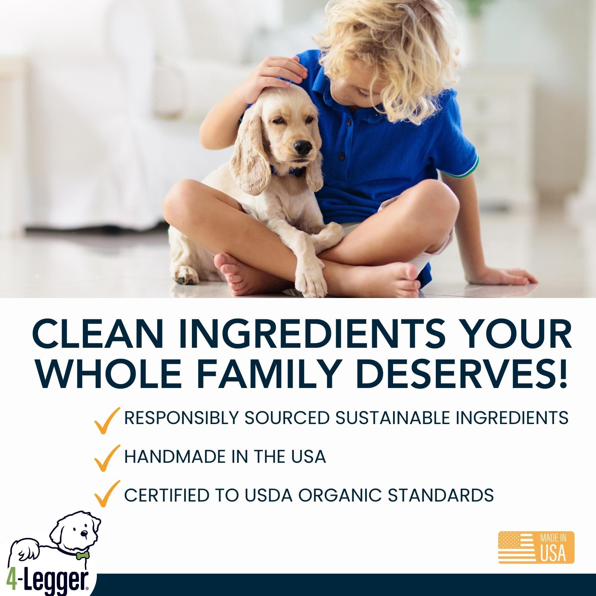 4-Legger Organic Neem Dog Shampoo for Flea Allergy Dermatitis