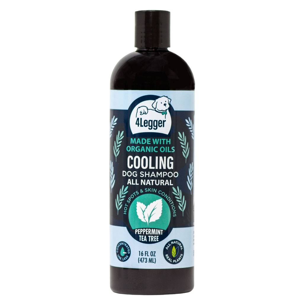 COOLING Natural Tea Tree Oil Dog Shampoo with Peppermint