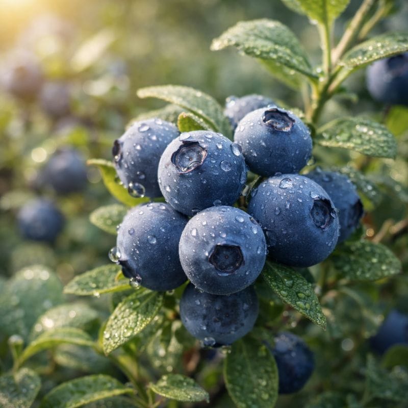 Organic bilberry leaf herb used in 4legger natural dog conditioner for coat health