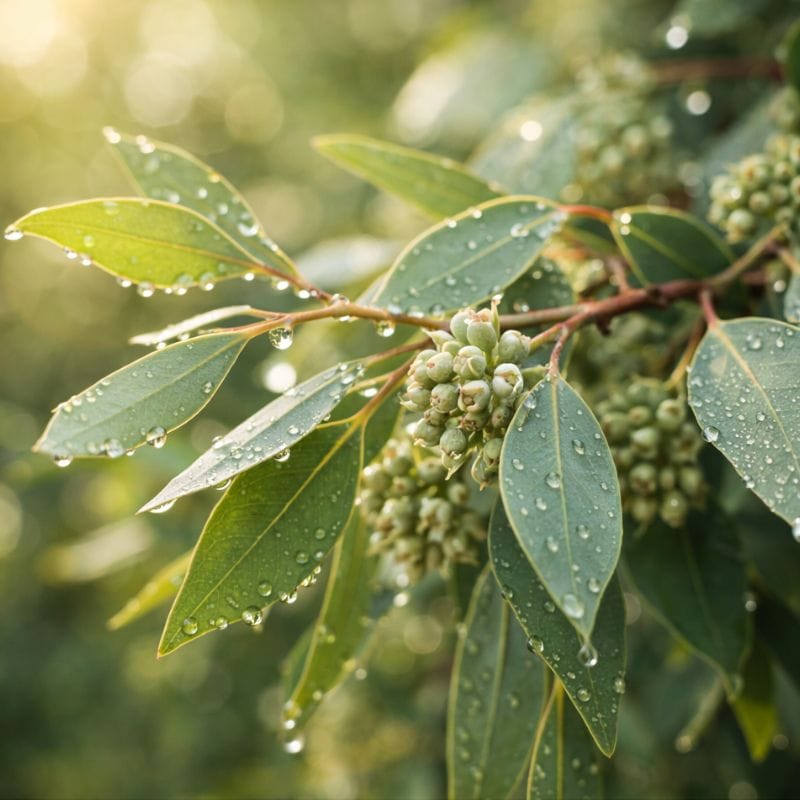 Eucalyptus essential oil — supports flea defense in 4-Legger organic cedar dog shampoo