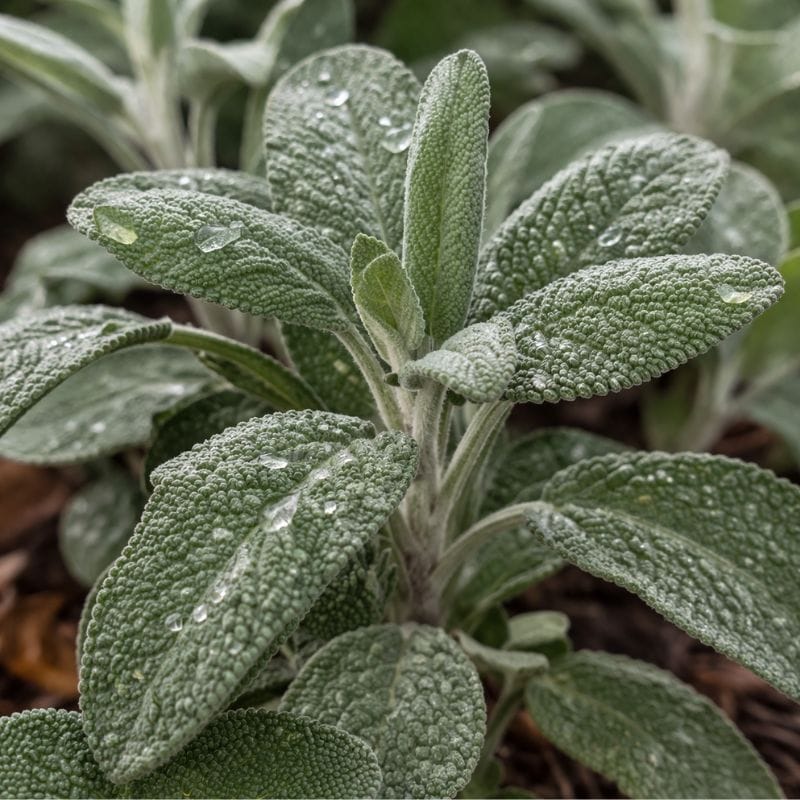 Organic sage leaves used in 4-Legger natural dog conditioner for dogs