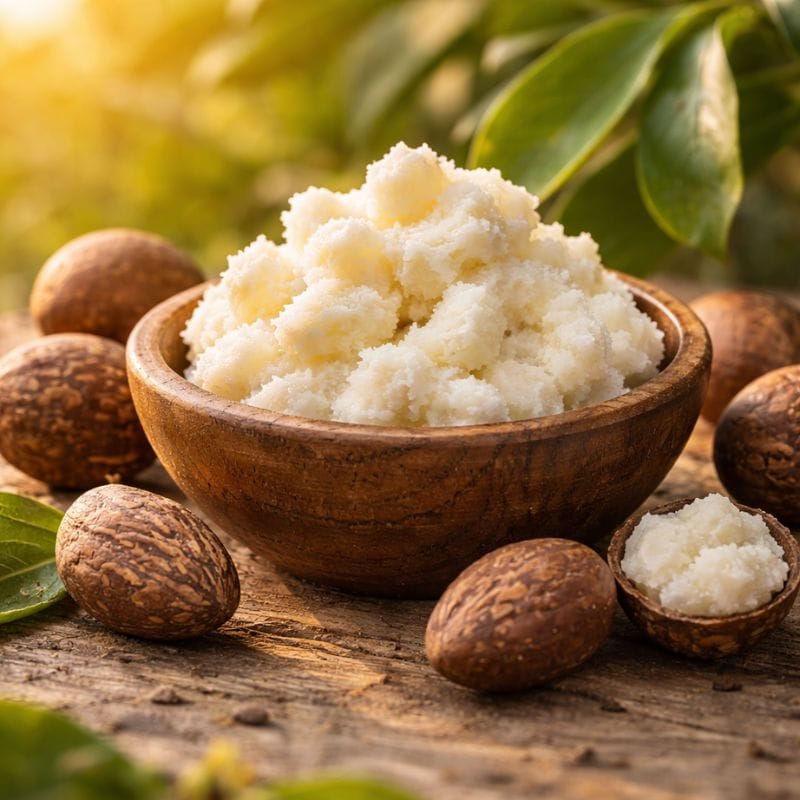 Organic shea butter ingredient used in 4-legger moisturizing dog conditioner