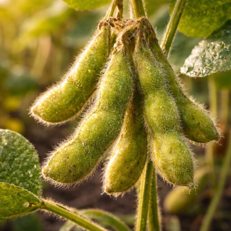 Natural xanthan gum derived from soybeans used to thicken organic dog conditioner