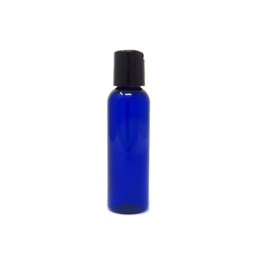 cobalt blue 2 oz bottle with cap