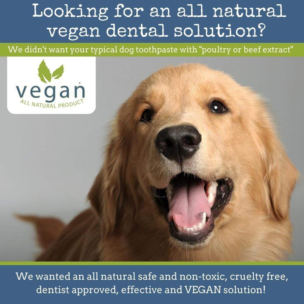 Mint Fresh All Natural Dental Powder Safe & Non-Toxic Vegan Dog Toothpaste Alternative