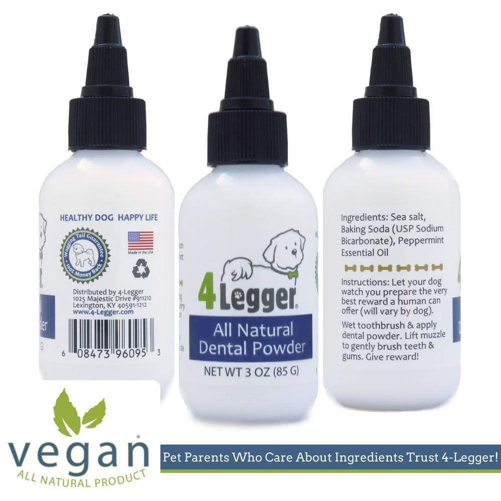 Mint Fresh All Natural Dental Powder Safe & Non-Toxic Vegan Dog Toothpaste Alternative