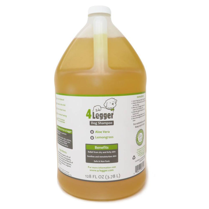 4-Legger USDA Certified Organic Dog Shampoo 1 Gallon organic dog shampoo