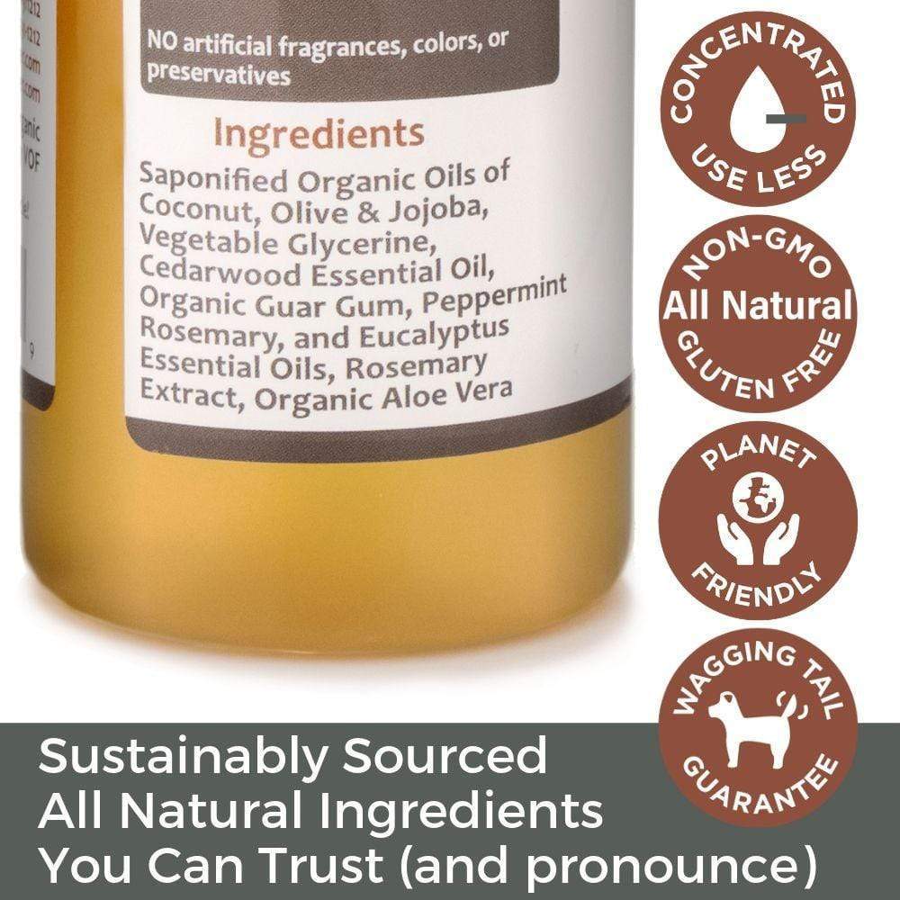 4-Legger Organic Cedar Dog Flea Shampoo and Conditioner