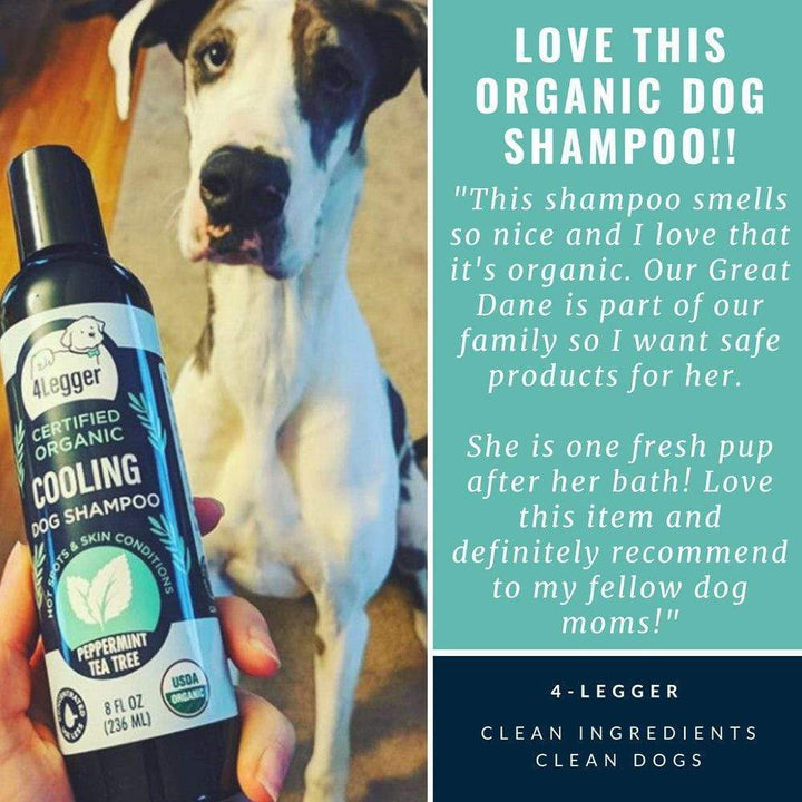 USDA Certified Organic Dog Shampoo - USDA Certified Organic Dog Shampoo With Peppermint And Tea Tree Oil