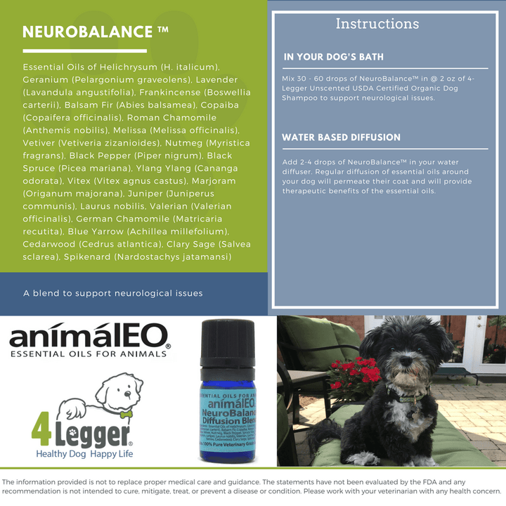 animalEO Essential Oil Blends by animalEO 5 mL NeuroBalance™ Diffusion Blend to Support Neurological Issues by animalEO®