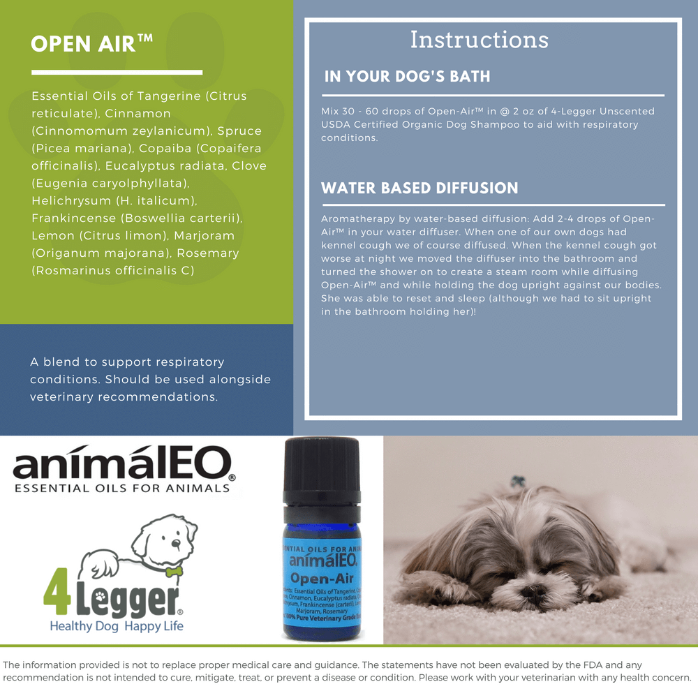 Essential oils safe for dogs to support respiratory conditions tracheal collapse, kennel cough